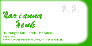 marianna henk business card